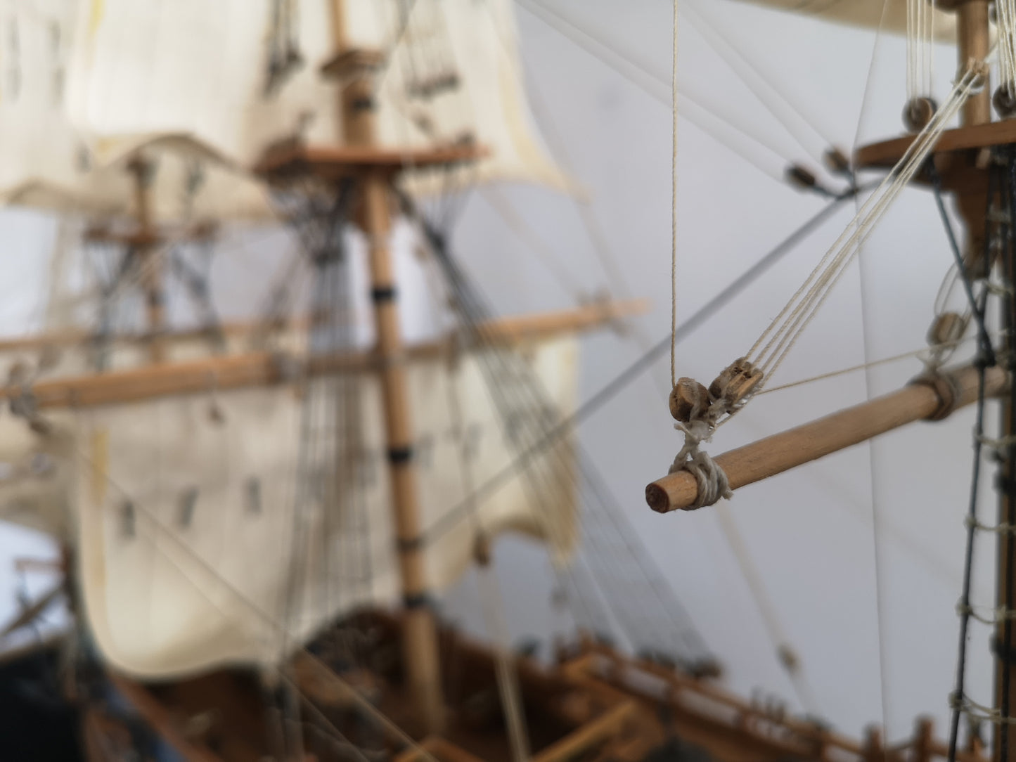 Tall Ship Model in a Glass Case