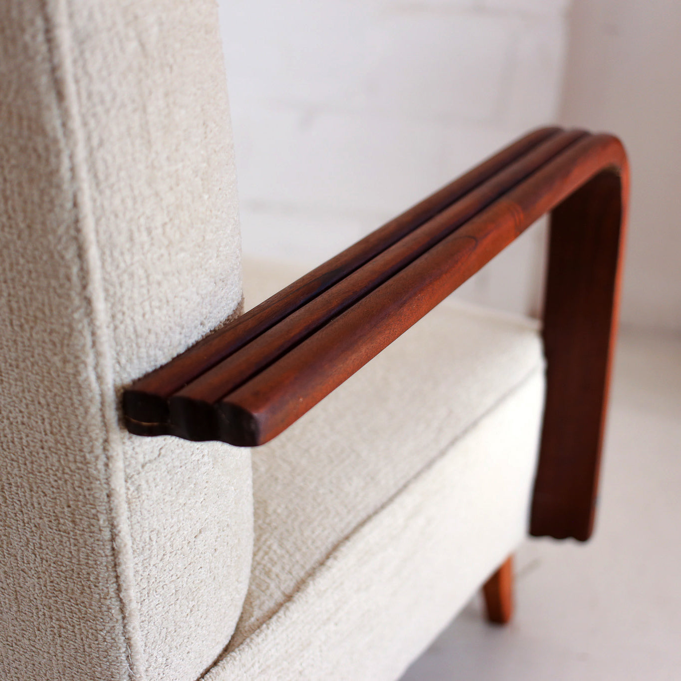 Upright Vintage Lounge Chair