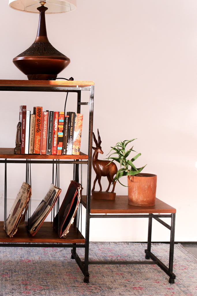 1960's Steel and Kiaat Shelf