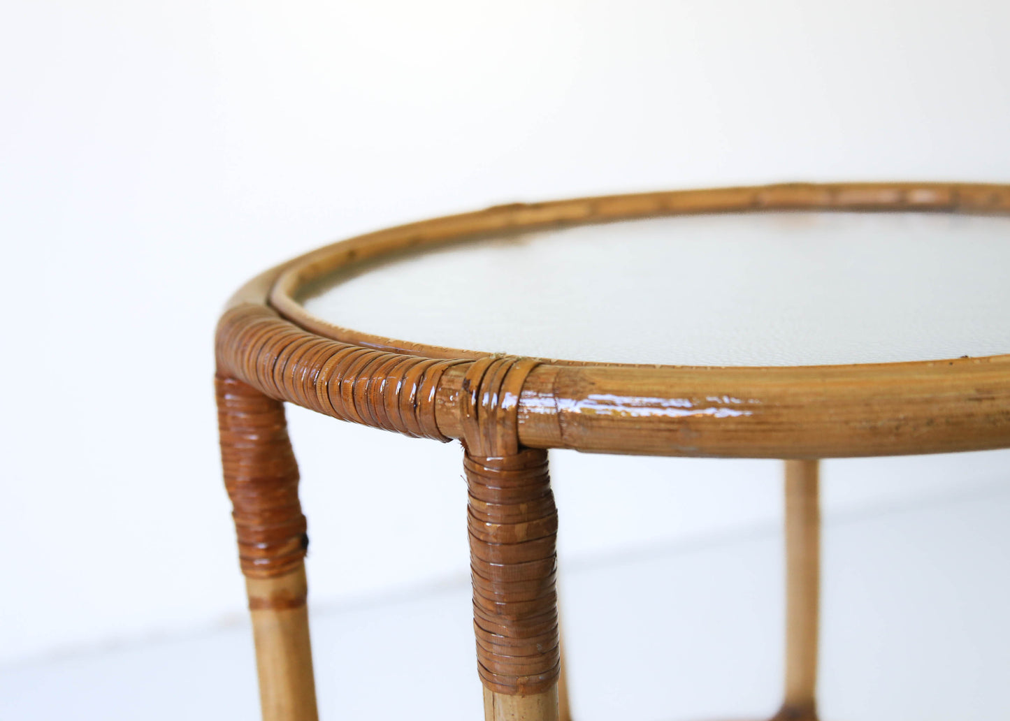 Cane Side Table (2 available)