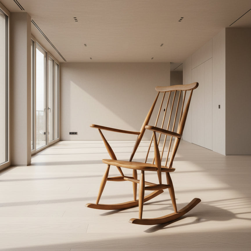 Oak Lubis Rocking Chair – Huisraad Modern