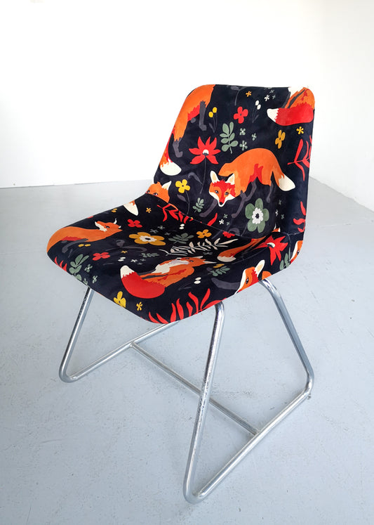 Four Covered Polyside Chairs by Robin Day for Hille