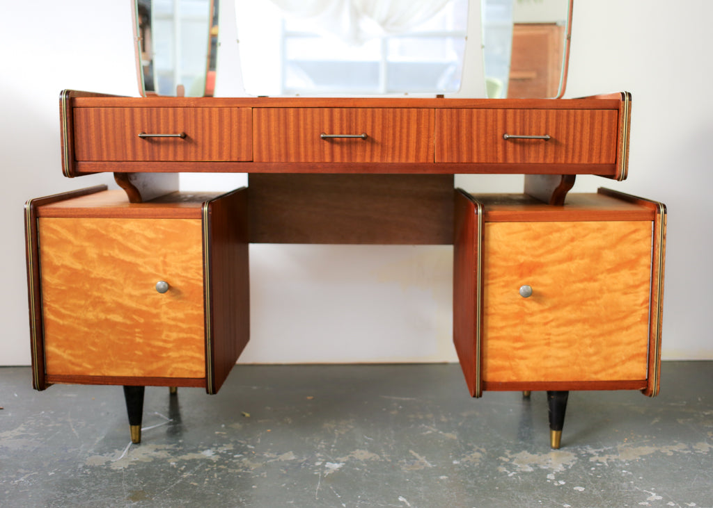 Retro Dressing Table in Satin Birch