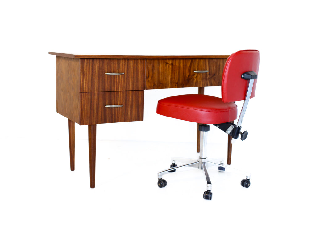 Bright Red Retro Typist's Chair