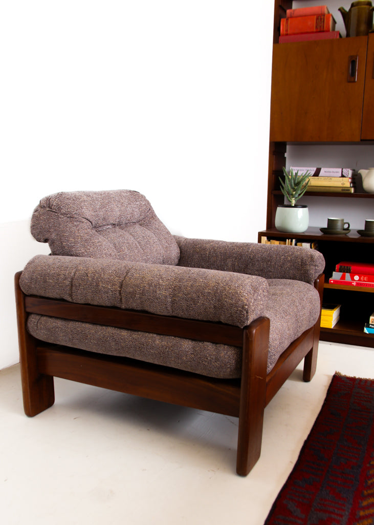 A Pair of Brutalist Armchairs