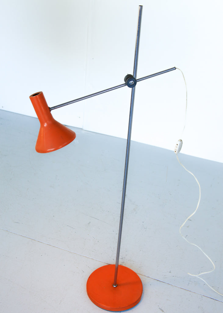 Orange 1970's Anglepoise Floor Lamp