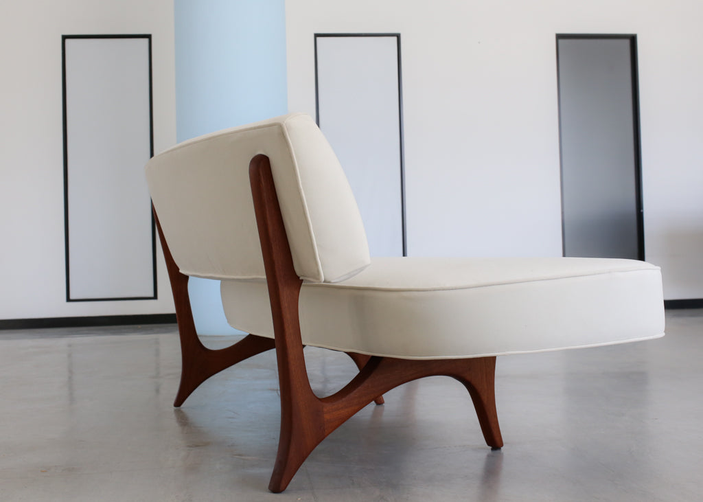 Rare Floating Curved Sofa by Vladimir Kagan