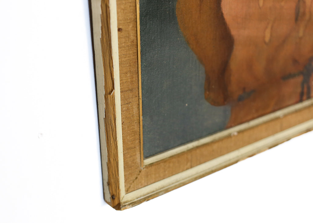 Vintage Crying Girl Print