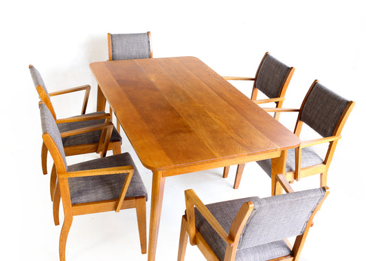 Mid-century Dining Table - Solid Oak