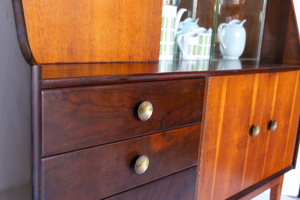 Solid Wood Mid-century Cabinet