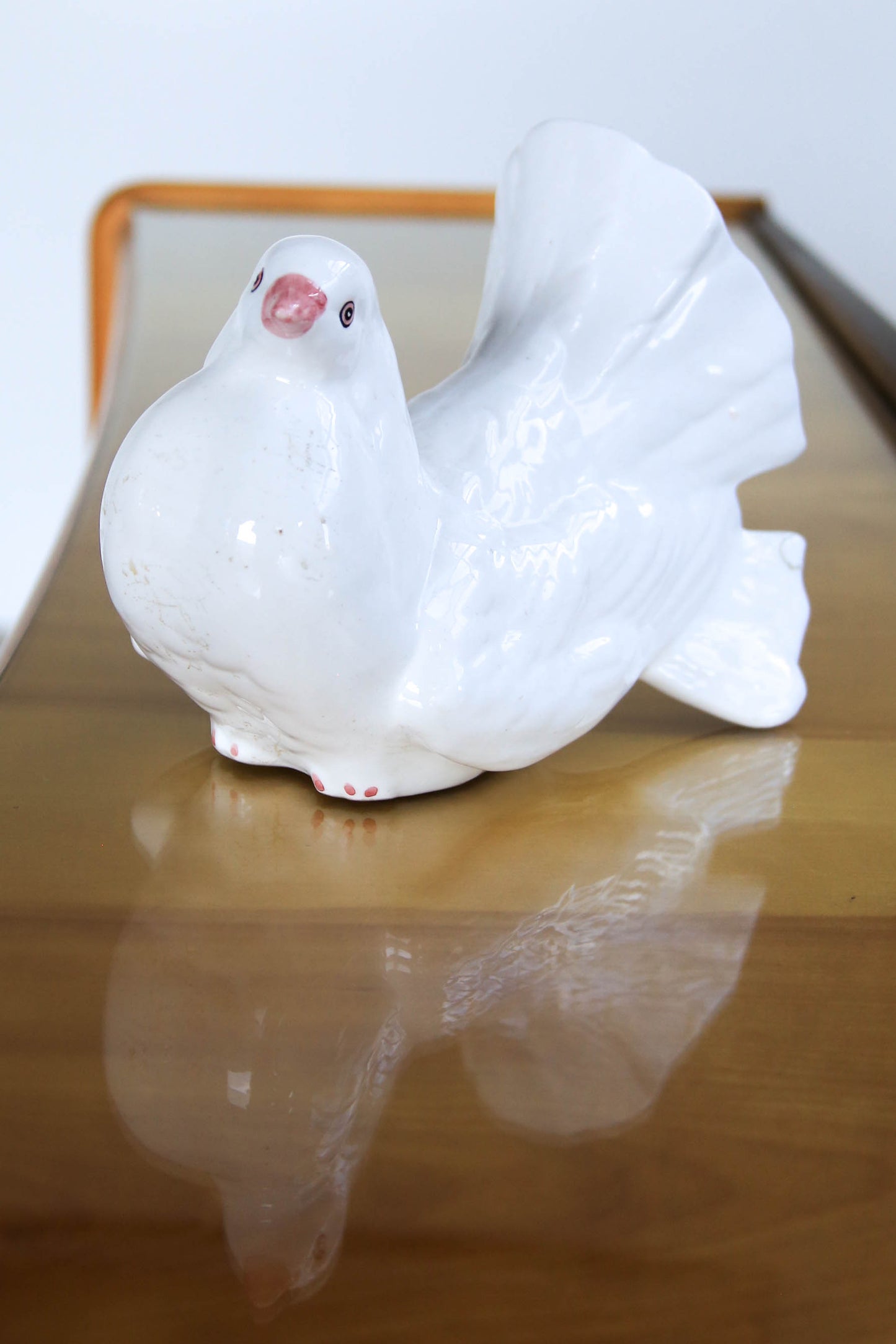 Vintage Ceramic Pigeon Figurine