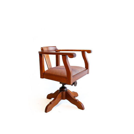 Antique Swivel Captains Chair