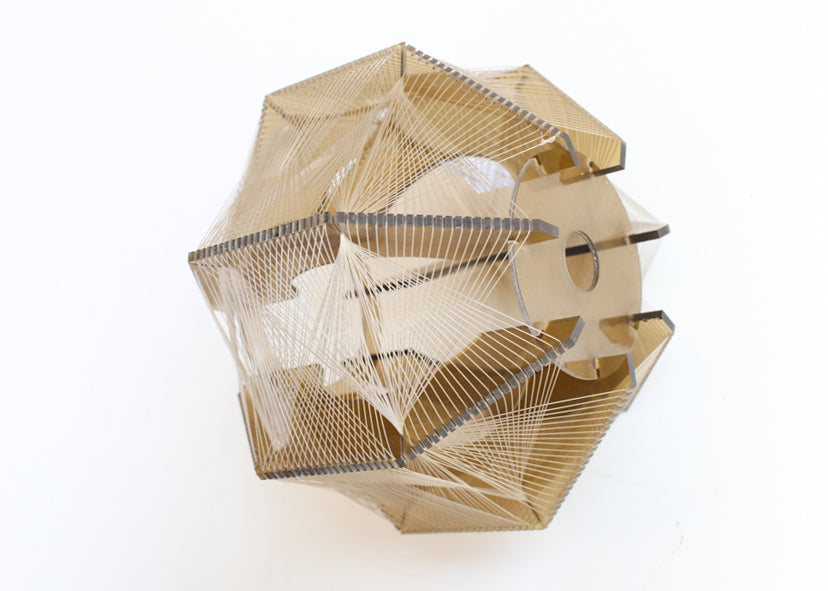 1970s Lucite Pendant Lamp Shade by Paul Secon