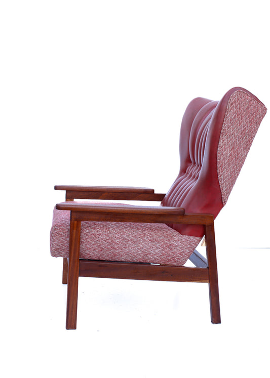Unusual Vintage Wingback