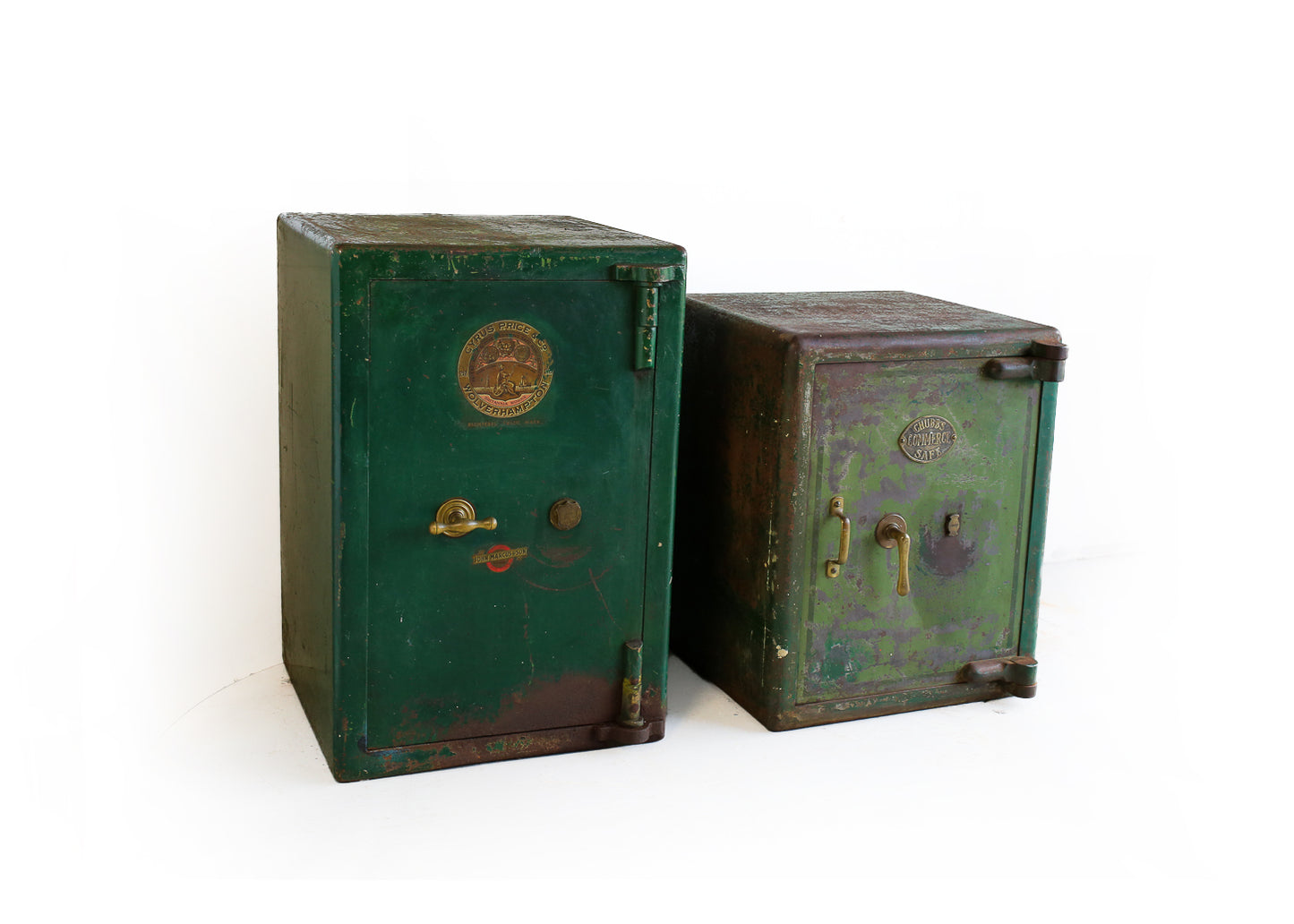 Antique Cast Iron and Steel Safe by Cyrus Price & Co.