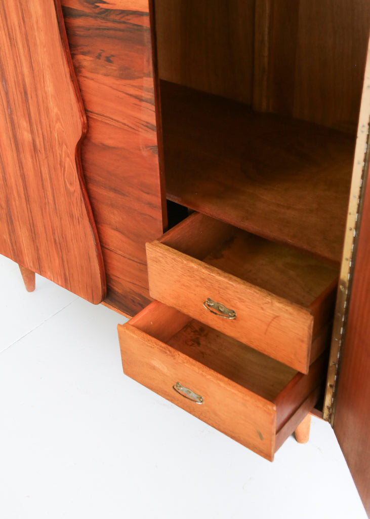 Mid-Century Kiaat Wardrobes - priced per unit