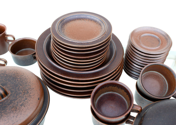 Dinner Plates Ruska Arabia Stoneware Finnish Arabia Ruska 45 Piece