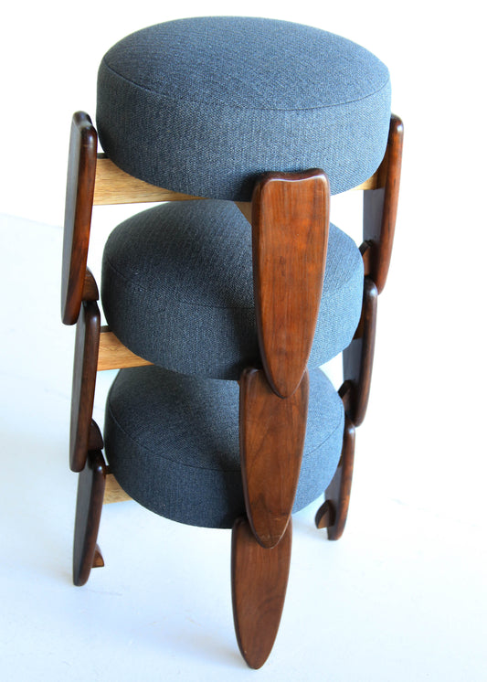 A Vintage Stack of Three Stools