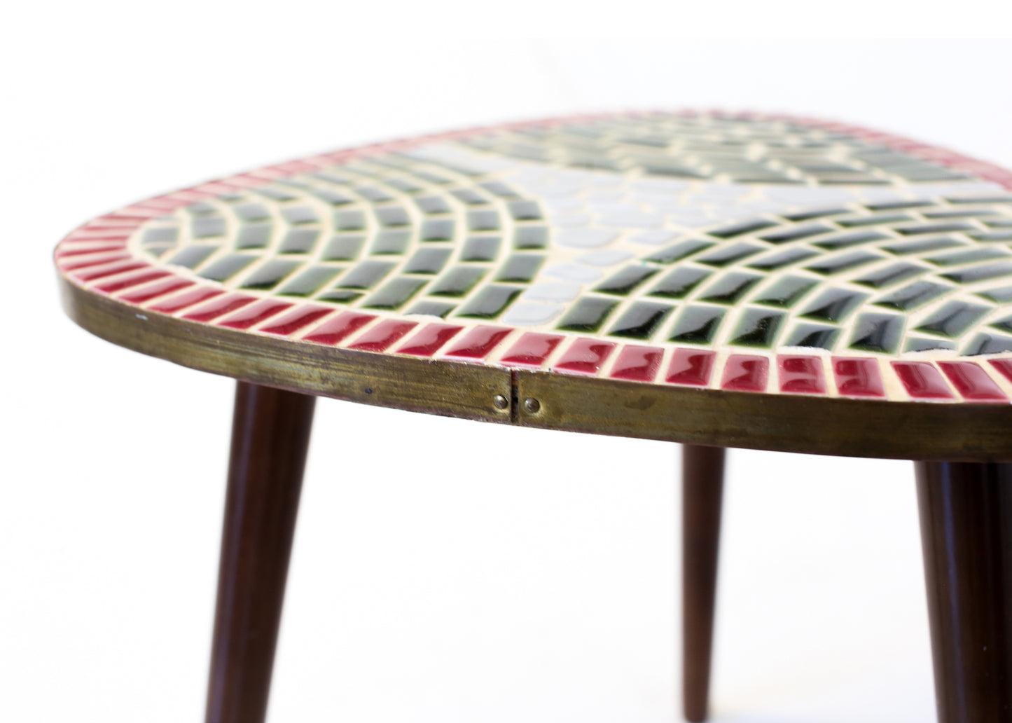 Vintage Tile Top Side Table