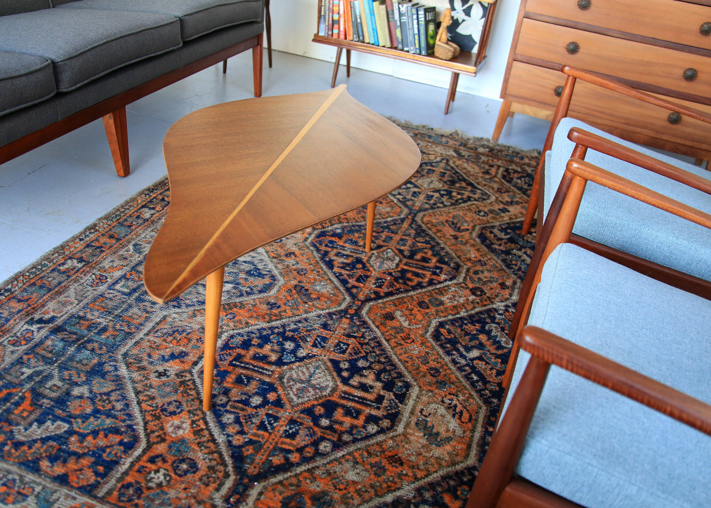 Rare Leaf-Shaped Coffee Table - 1950's