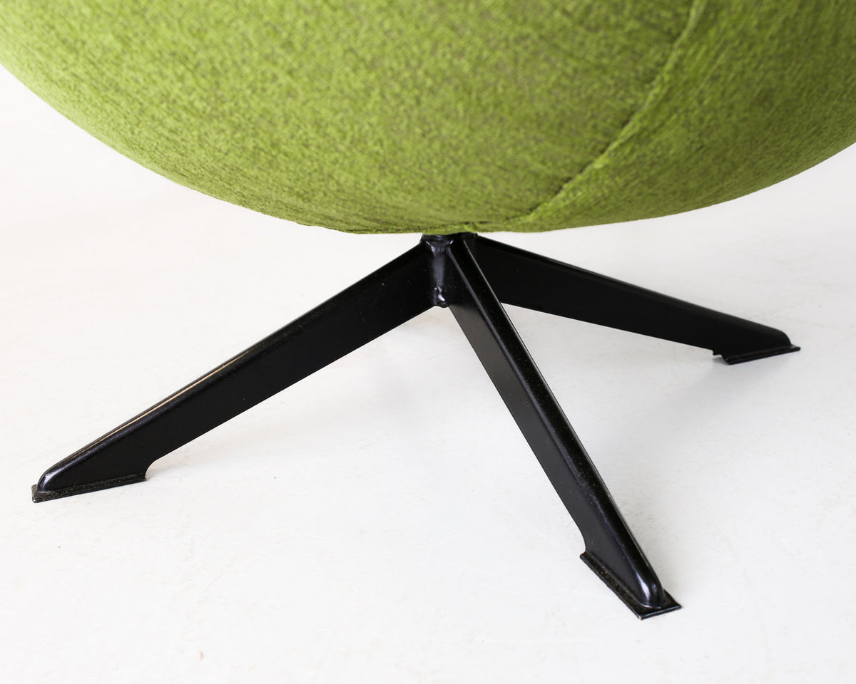 Zodiac Two-Seater and Pair of Swivel Chairs in Apple Green - priced per item
