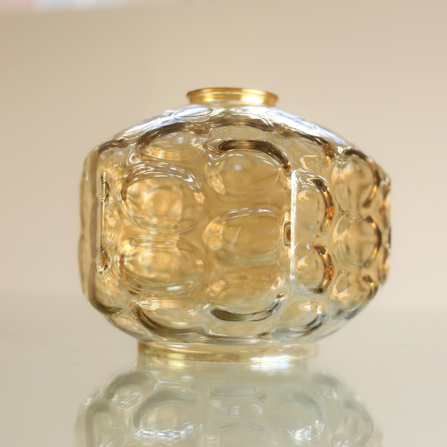 Amber Bubble Glass Shade