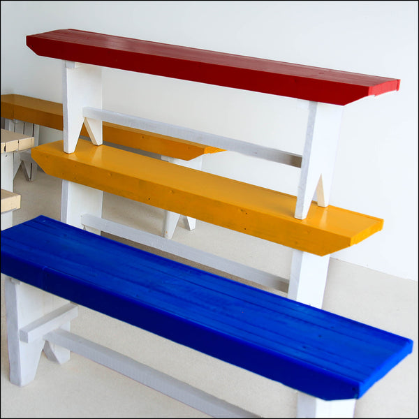 Painted Rustic Benches