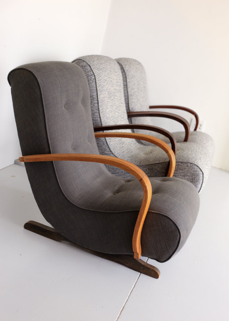 'Banana' Art Deco Rocking Chair
