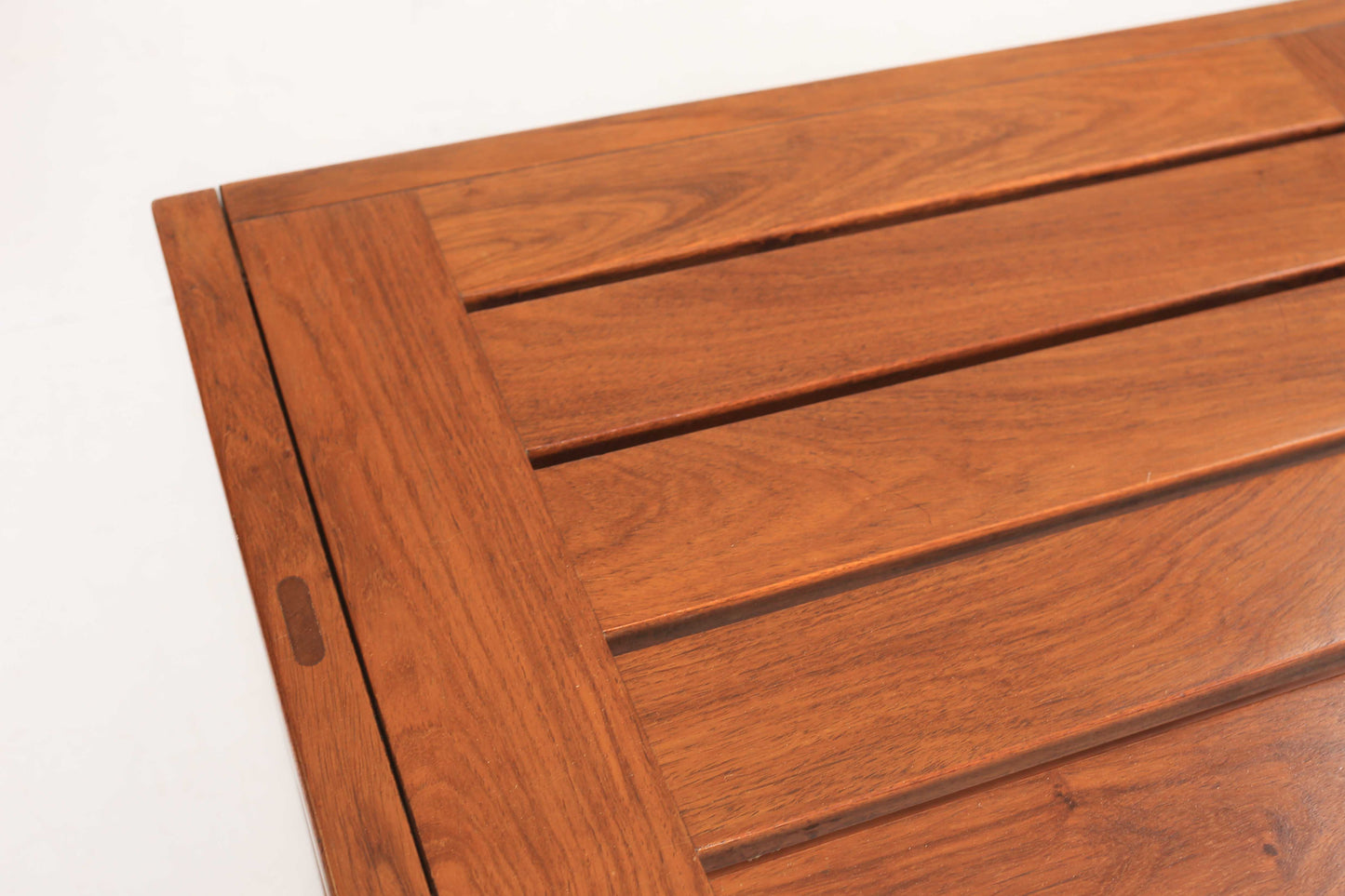 Rare Extendable Kiaat Dining Table with Eight Chairs by John Tabraham for Kallenbach