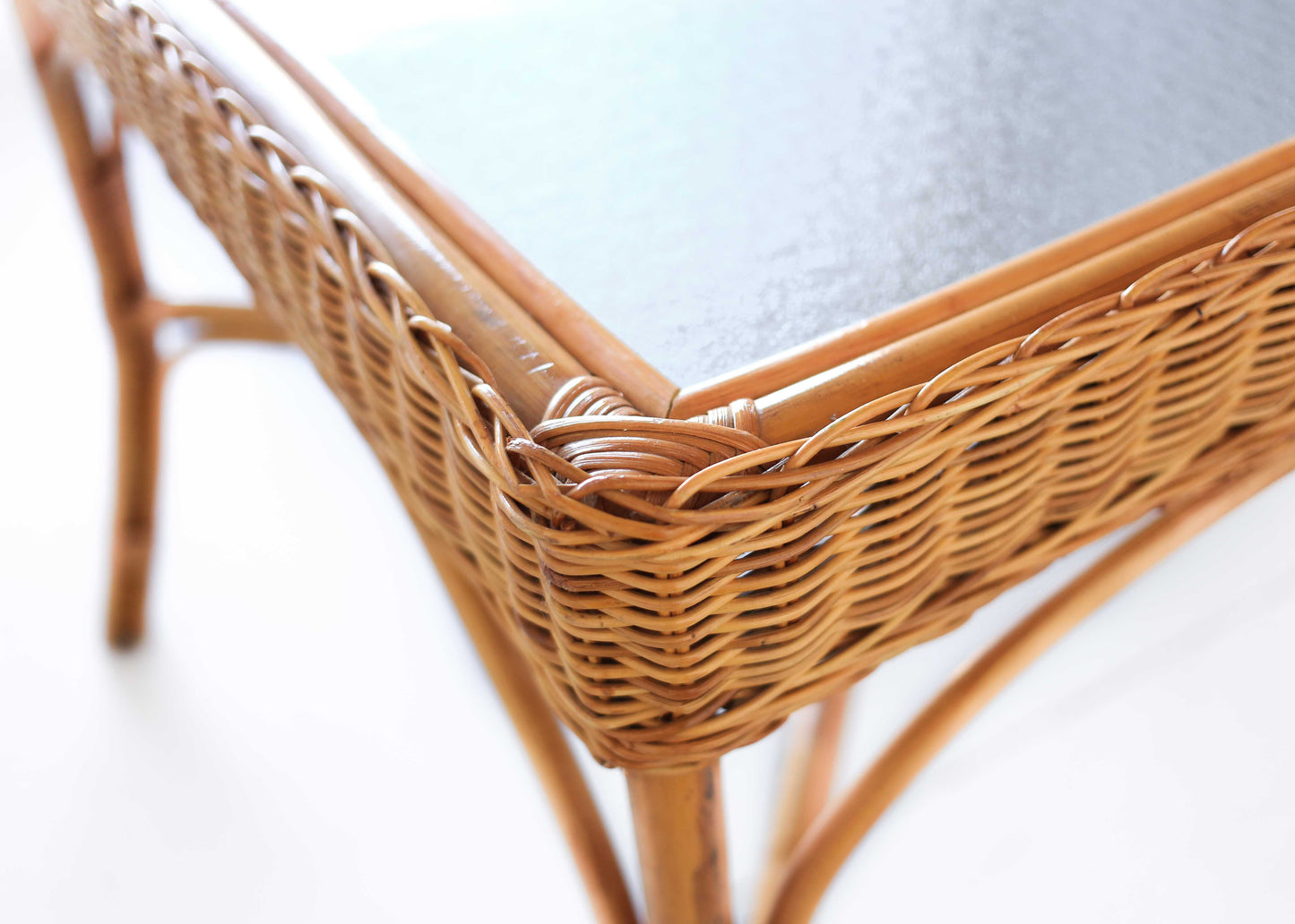 Square Cane Dining Table