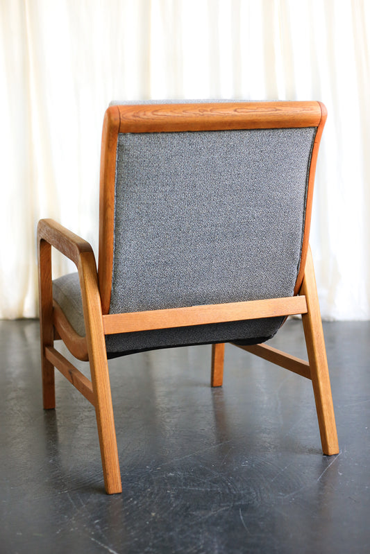 A Pair of Oak 'Strongbow' MCM Armchairs