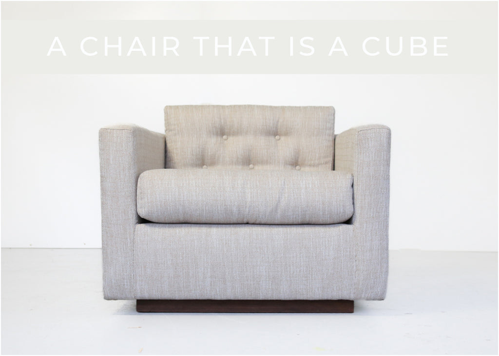 A chair that is a cube