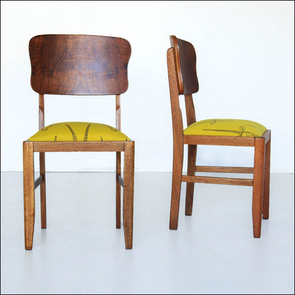 A Pair of Art Deco Dining Chairs