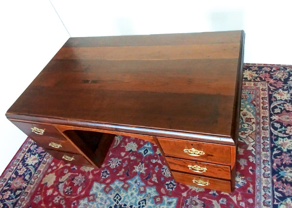 Vintage Georgian Design Desk with Six Drawers