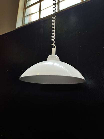 Vintage Retractable Steel Dome Pendant Lamp