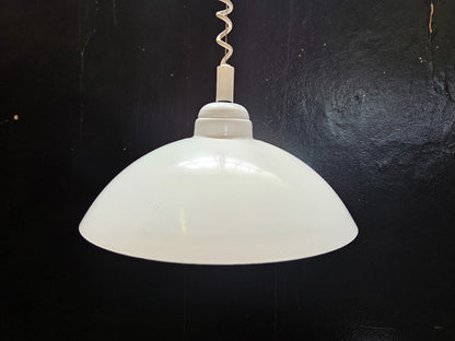 Vintage Retractable Steel Dome Pendant Lamp