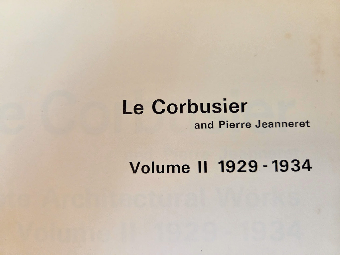 Collectible Le Corbusier Complete Works/Oeuvre Complète set