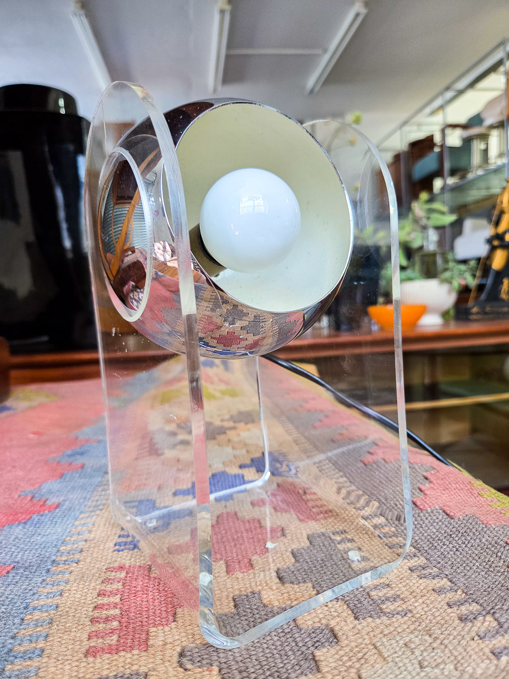 Vintage Lucite Eyeball Lamp