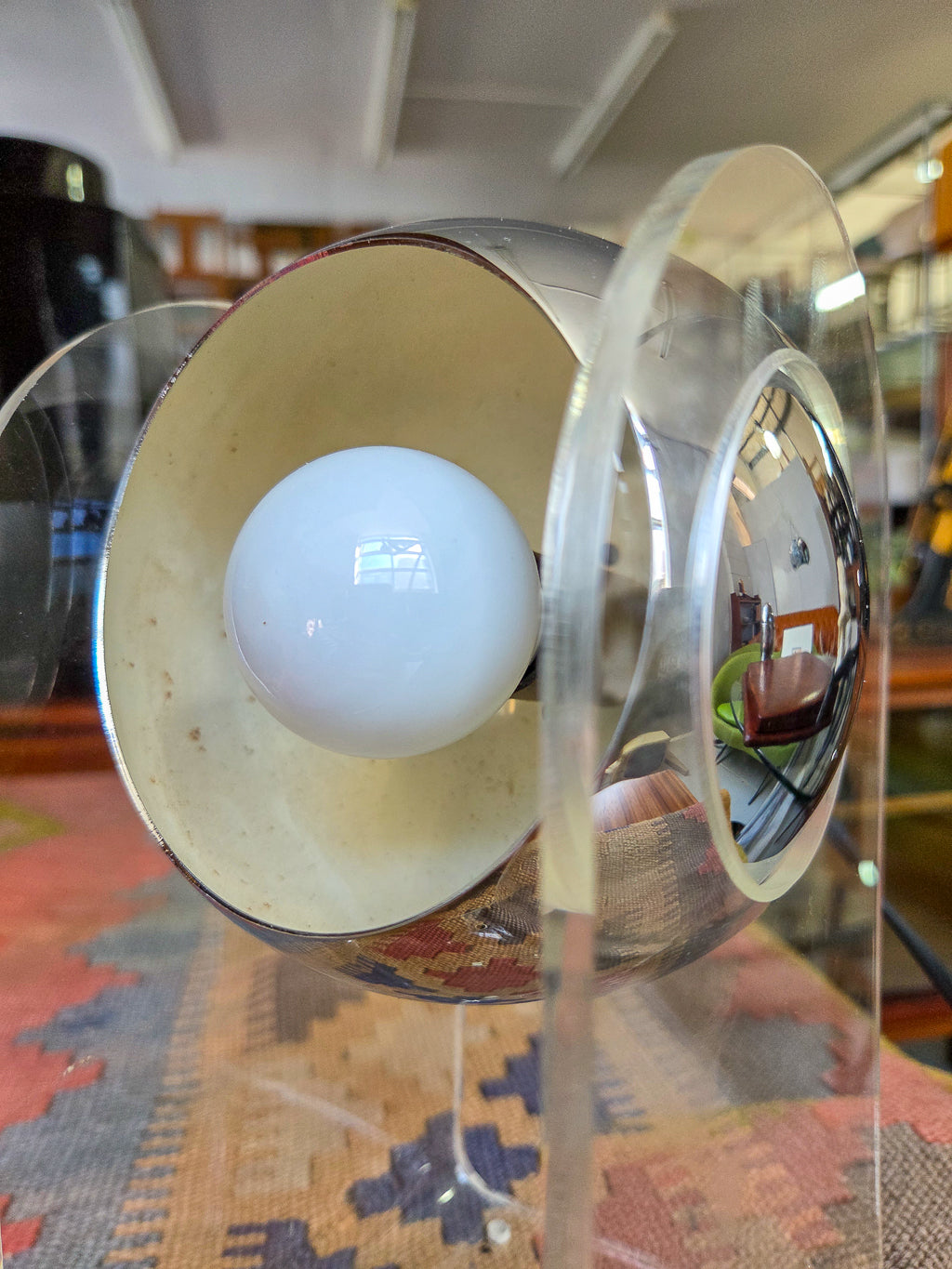 Vintage Lucite Eyeball Lamp