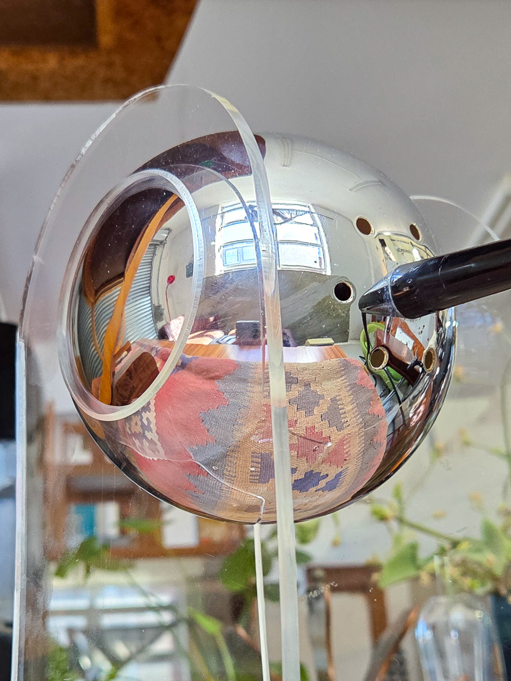 Vintage Lucite Eyeball Lamp