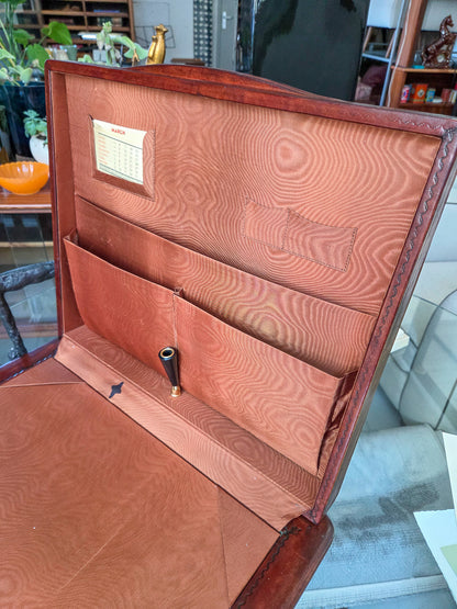 Vintage Gilt-Tooled Leather Desk Portfolio