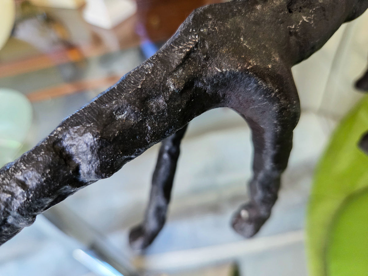Vintage Cast Metal Cat Figure After Giacomett
