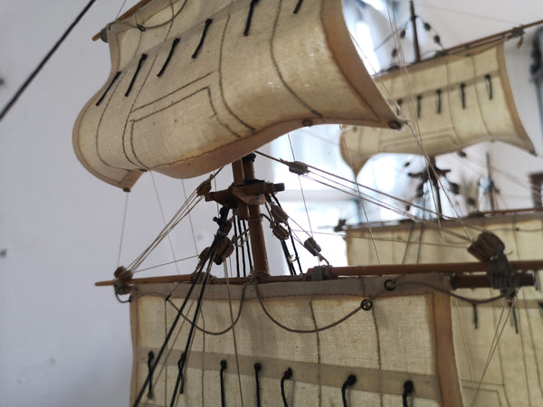 Tall Ship Model in a Glass Case