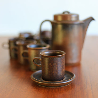 22 Piece Vintage Arabia 'Ruska' Coffee Set