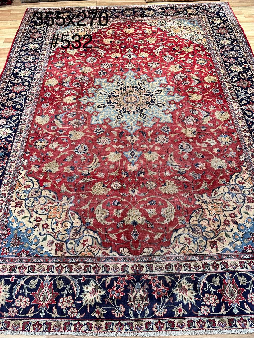 Large Handwoven Persian Rug 3.5 x 2.7 m