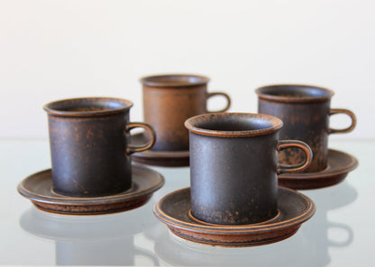 22 Piece Vintage Arabia 'Ruska' Coffee Set