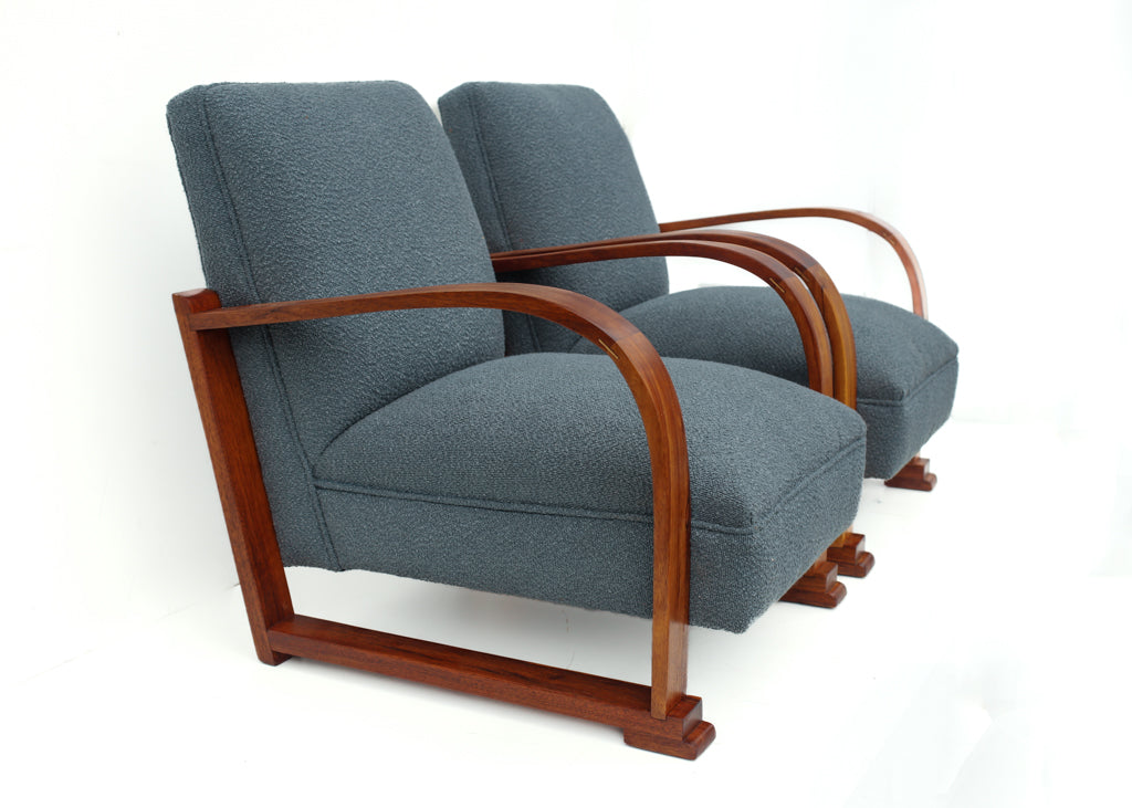 A Pair of Art Deco Armchairs