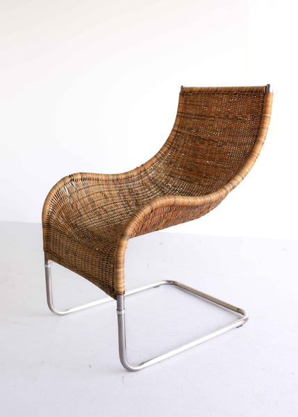 Cantilever Rattan Chair