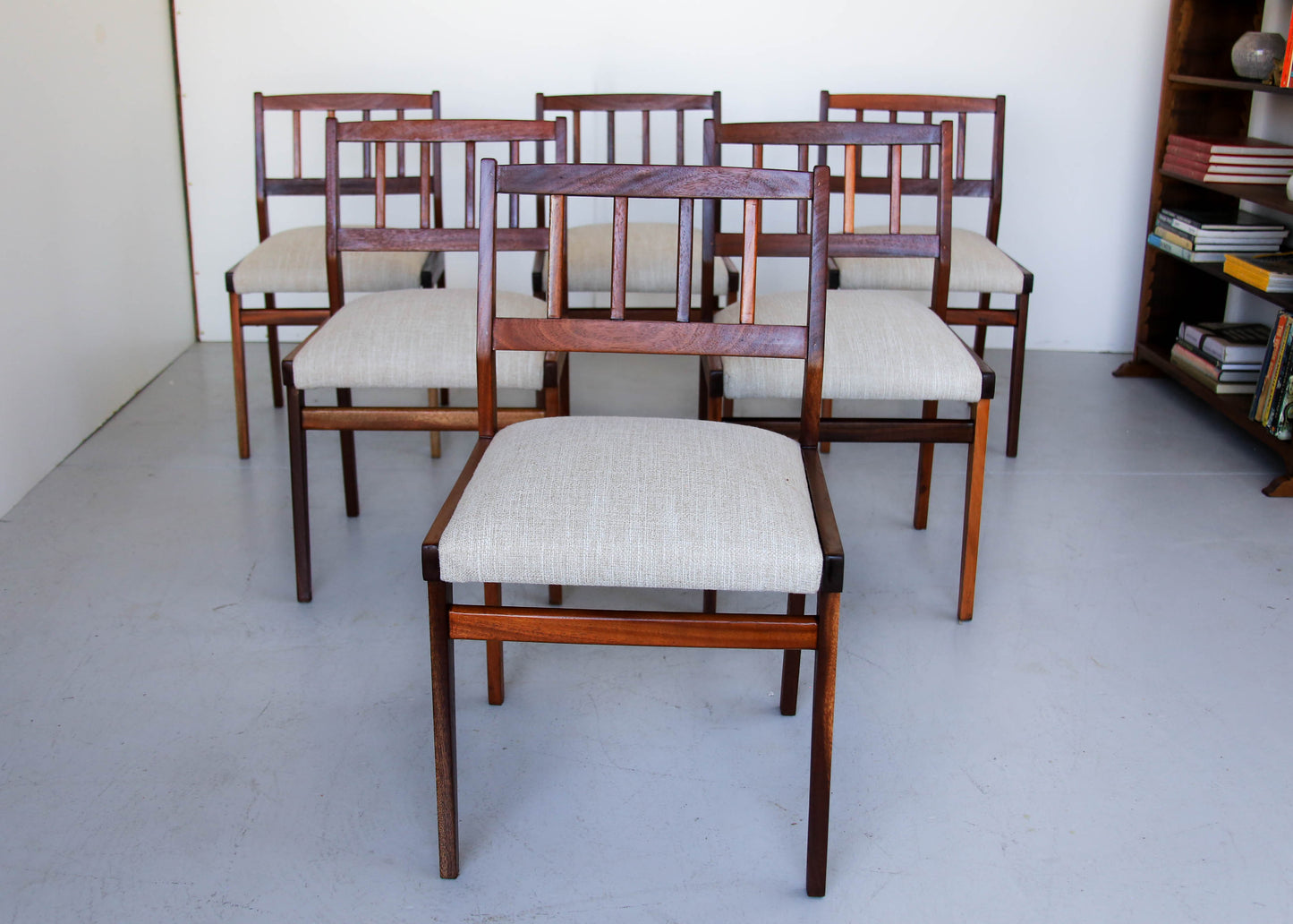 Six Vintage Dining Chairs