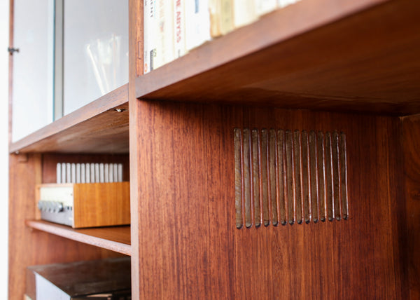 Solid Wood Mid-century Wall Unit